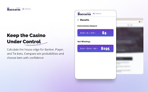 Baccarat Calculator  from Chrome web store to be run with OffiDocs Chromium online