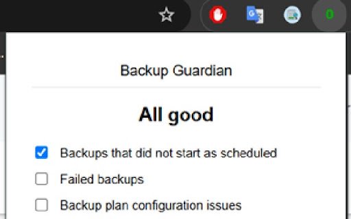 Backup Guardian  from Chrome web store to be run with OffiDocs Chromium online