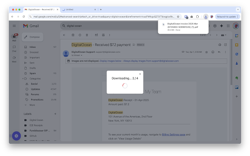 Badgy Bulk attachment downloader  from Chrome web store to be run with OffiDocs Chromium online