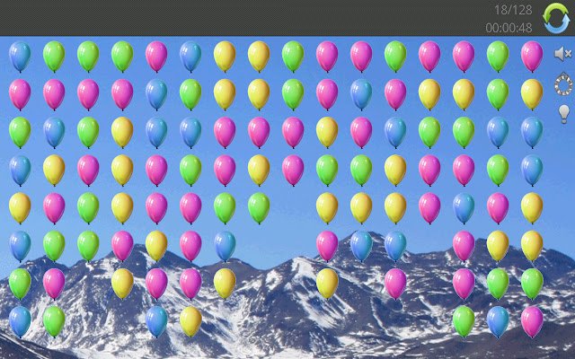 Balloon Pop ze sklepu internetowego Chrome, który można uruchomić za pomocą OffiDocs Chromium online