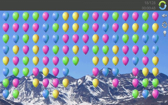 Balloon Pop de la boutique en ligne Chrome sera exécuté avec OffiDocs Chromium en ligne