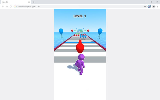 Balloon Run Hyper Casual Game  from Chrome web store to be run with OffiDocs Chromium online