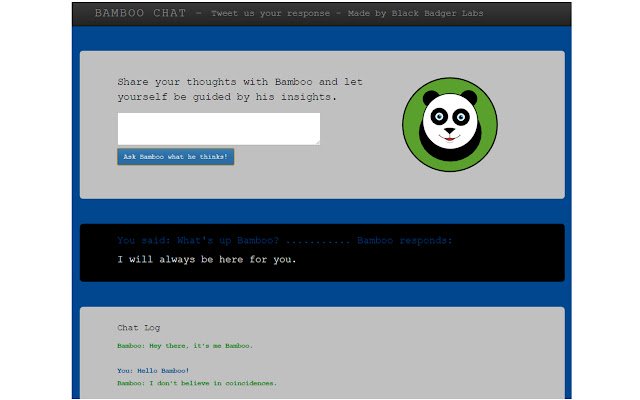 Bamboo Chat ze sklepu internetowego Chrome, który można uruchomić za pomocą OffiDocs Chromium online