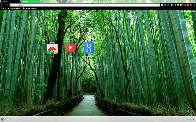 Bamboo Groves uit de Chrome-webwinkel wordt uitgevoerd met OffiDocs Chromium online