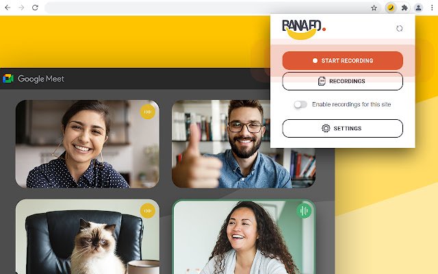 바나포 | OffiDocs Chromium 온라인으로 실행되도록 Chrome 웹 스토어에서 레코드 회의 기록