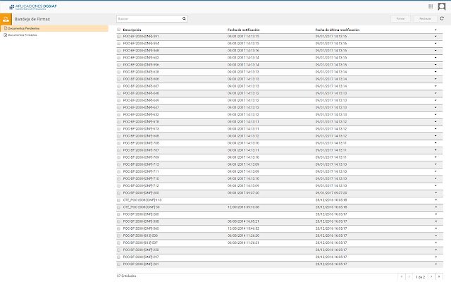 Bandeja de Firmas DGSIAF ຈາກ Chrome web store ທີ່ຈະດໍາເນີນການກັບ OffiDocs Chromium ອອນໄລນ໌
