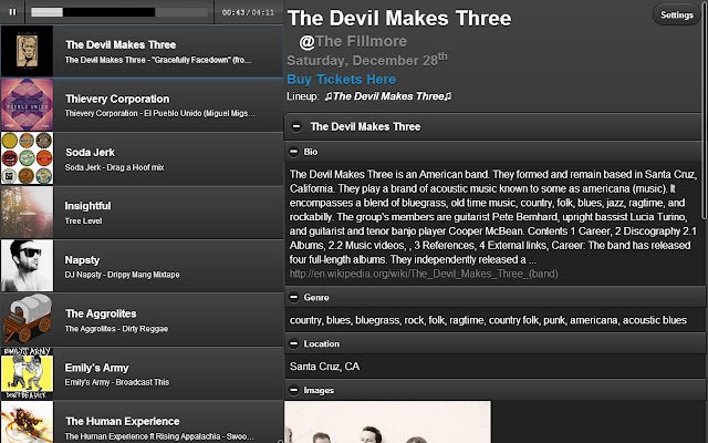 Band Wagon Playlist from Chrome web store to be run with OffiDocs Chromium online Band Wagon Playlist from Chrome web store to be run with OffiDocs Chromium online