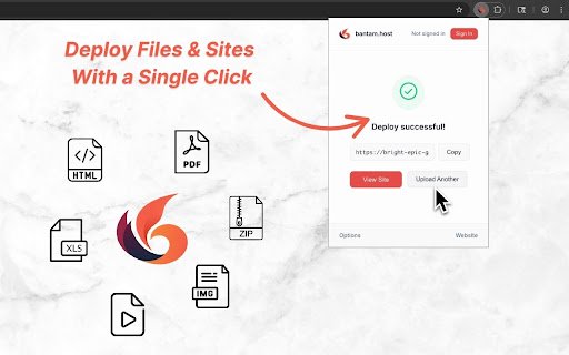 bantam.host  from Chrome web store to be run with OffiDocs Chromium online