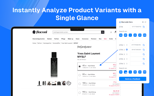 Barcode Hero  from Chrome web store to be run with OffiDocs Chromium online