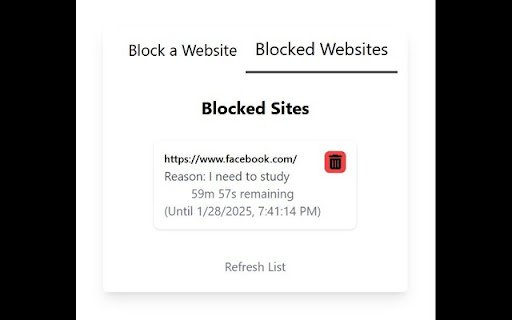 BarkBlocker  from Chrome web store to be run with OffiDocs Chromium online