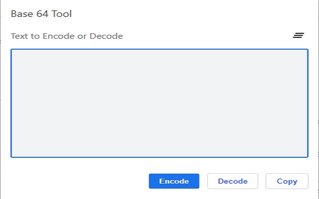 Alat encode dan decode Base 64 dari toko web Chrome untuk dijalankan dengan OffiDocs Chromium online