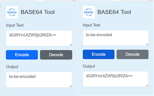 Base 64 Encoder Decoder  from Chrome web store to be run with OffiDocs Chromium online
