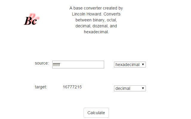 Base Converter  from Chrome web store to be run with OffiDocs Chromium online