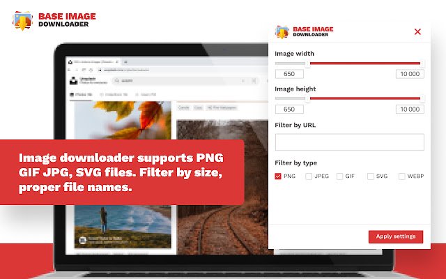 Base Image Downloader aus dem Chrome-Webshop zur Ausführung mit OffiDocs Chromium online