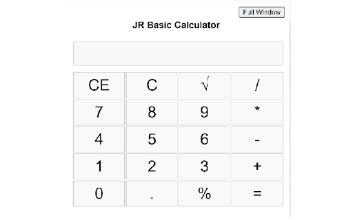 Basic Calculator  from Chrome web store to be run with OffiDocs Chromium online