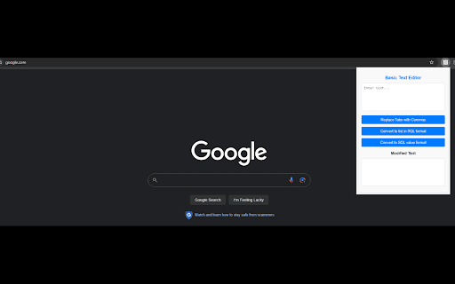 Basic Text Editor  from Chrome web store to be run with OffiDocs Chromium online