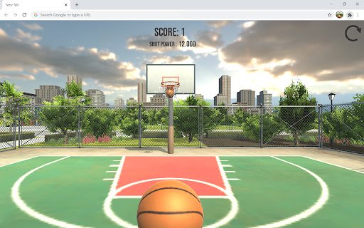 Basketball Court Dunk Shoot Game  from Chrome web store to be run with OffiDocs Chromium online