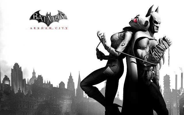 Bat and Cat Arkham Theme  from Chrome web store to be run with OffiDocs Chromium online