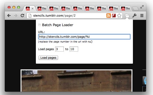 Batch Page Loader  from Chrome web store to be run with OffiDocs Chromium online