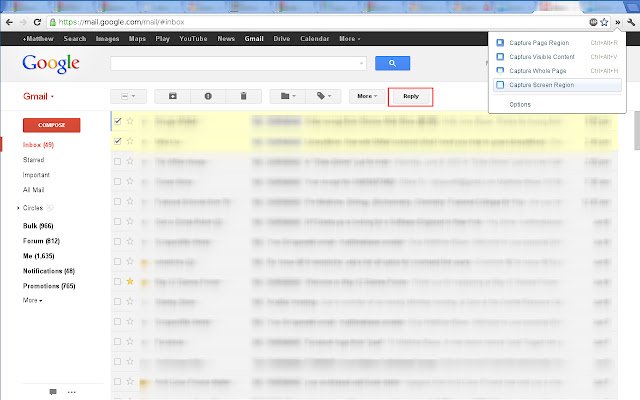Batch Reply for GMail  from Chrome web store to be run with OffiDocs Chromium online