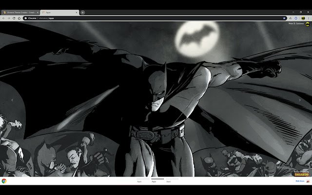 BATMAN Black and White  from Chrome web store to be run with OffiDocs Chromium online
