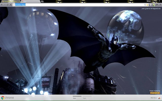 Batman Flight by Night 1600 بكسل من متجر Chrome الإلكتروني ليتم تشغيله باستخدام OffiDocs Chromium عبر الإنترنت