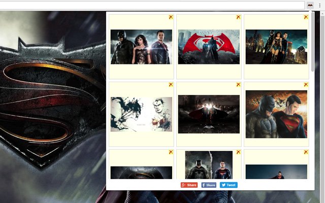 Batman vs. Superman Gallery  from Chrome web store to be run with OffiDocs Chromium online