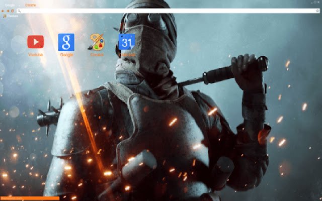 Motyw 1 Battlefield 18 „Nie przejdą” ze sklepu internetowego Chrome będzie działać z OffiDocs Chromium online