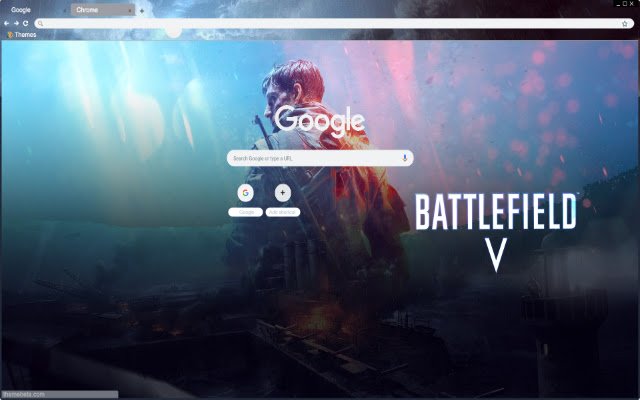 Il tema Battlefield 5 del Chrome Web Store verrà eseguito con OffiDocs Chromium online