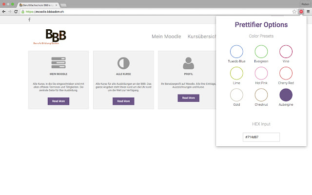 BBB Moodle Prettifier  from Chrome web store to be run with OffiDocs Chromium online