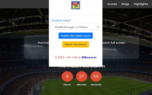 bbc football  from Chrome web store to be run with OffiDocs Chromium online