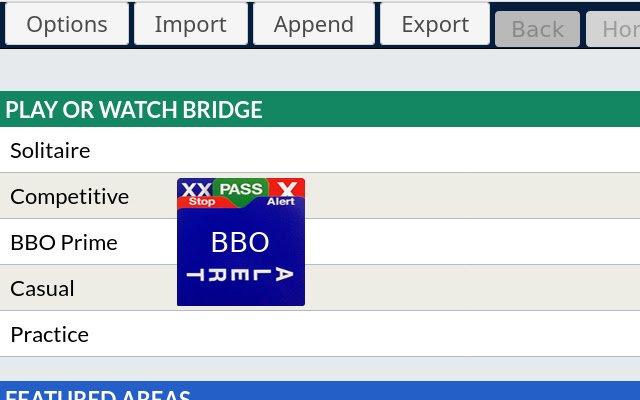 BBOalert  from Chrome web store to be run with OffiDocs Chromium online