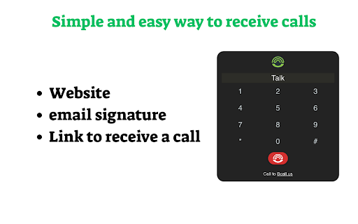 Bcall Easy , Simple to call  from Chrome web store to be run with OffiDocs Chromium online