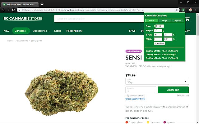 Chrome 网上商店的 BC Cannabis Stores Assistant 将与 OffiDocs Chromium 在线运行
