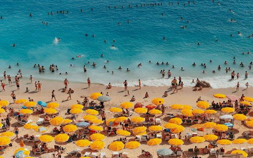 Beach and Umbrellas  from Chrome web store to be run with OffiDocs Chromium online