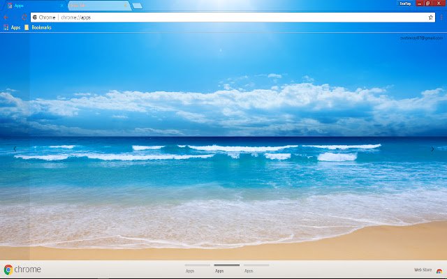 Beach Blue Golden Sky Sun מחנות האינטרנט של Chrome להפעלה עם OffiDocs Chromium באינטרנט