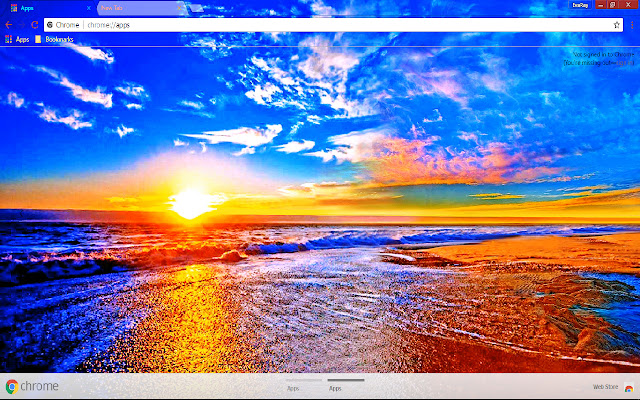 Beach Horizon Scenic Summer de Chrome web store se ejecutará con OffiDocs Chromium en línea