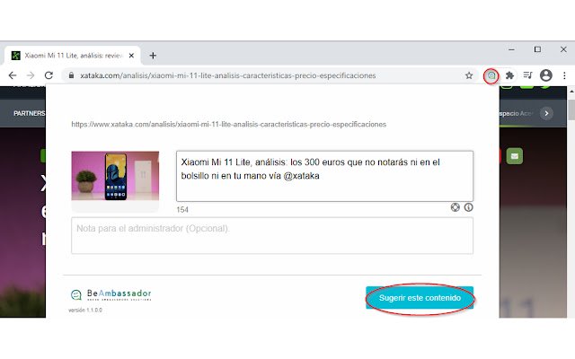 BeAmbassador  from Chrome web store to be run with OffiDocs Chromium online