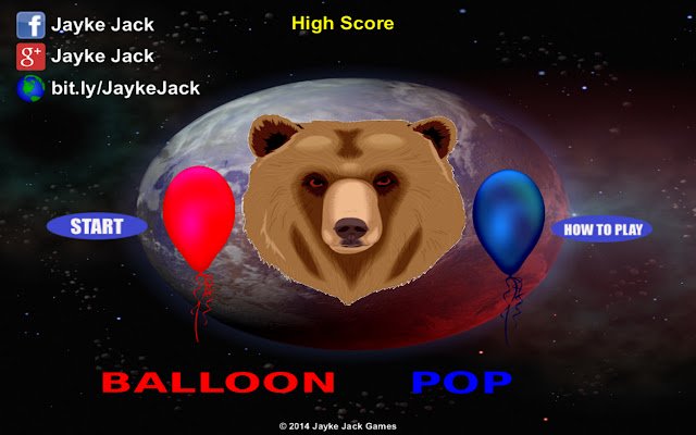 Bear Balloon Pop de la boutique en ligne Chrome doit être exécuté avec OffiDocs Chromium en ligne