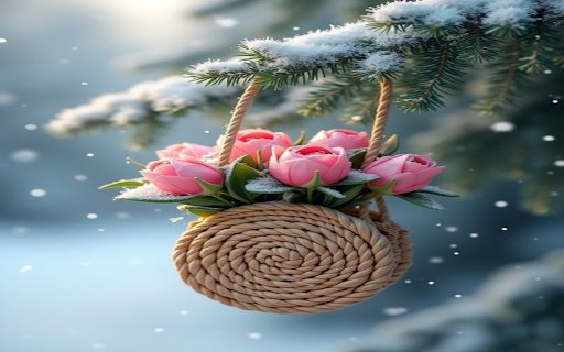 beautiful flower basket wallpaper  from Chrome web store to be run with OffiDocs Chromium online