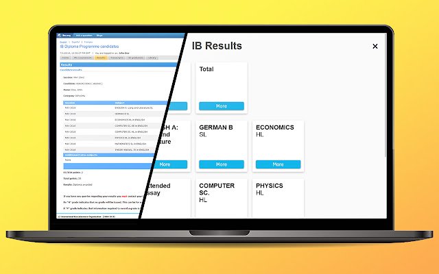Beautiful Results for IB  from Chrome web store to be run with OffiDocs Chromium online