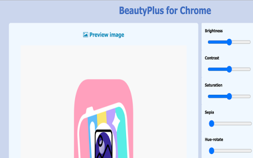BeautyPlus for Chrome  from Chrome web store to be run with OffiDocs Chromium online