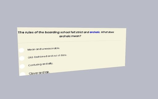 Bedrock Vocabulary Colour Deficiency Helper  from Chrome web store to be run with OffiDocs Chromium online