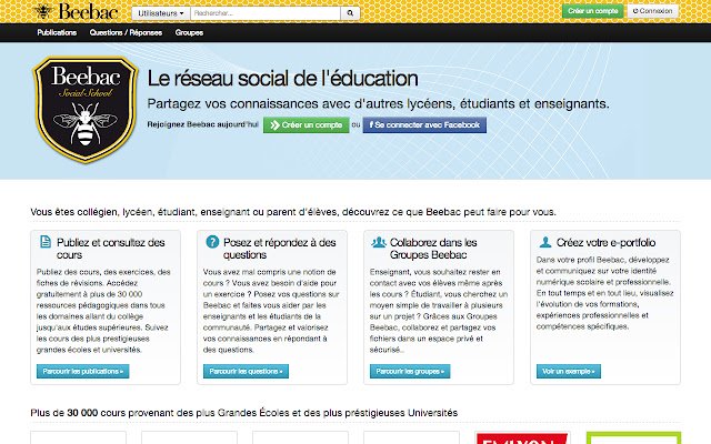 Beebac  from Chrome web store to be run with OffiDocs Chromium online