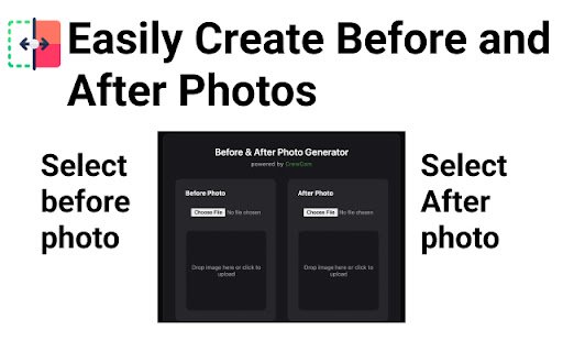Before and After Photo Generator  from Chrome web store to be run with OffiDocs Chromium online
