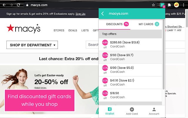 begifted: gift card reminder and deal finder  from Chrome web store to be run with OffiDocs Chromium online