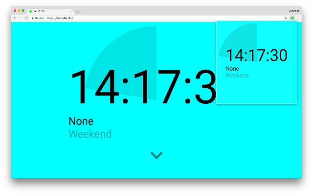 Bell Countdown Extension  from Chrome web store to be run with OffiDocs Chromium online