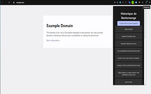 Bento list  from Chrome web store to be run with OffiDocs Chromium online