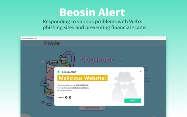 Beosin Alert de Chrome web store se ejecutará con OffiDocs Chromium en línea