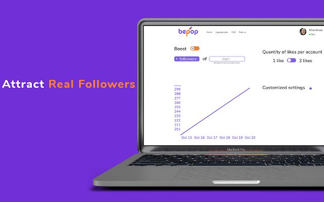 bepop – boost your popularity  from Chrome web store to be run with OffiDocs Chromium online